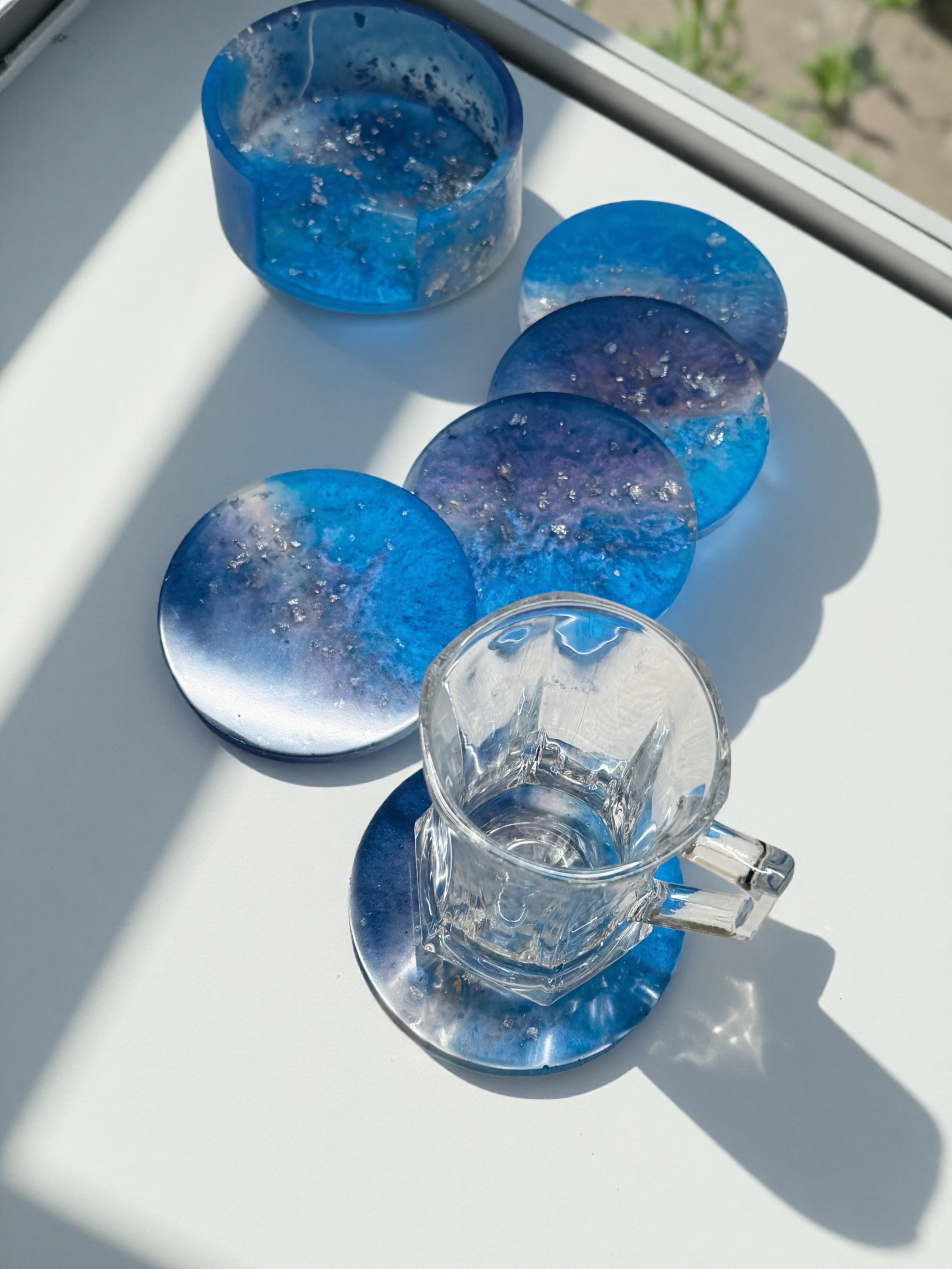 coaster 6 pieces for the on the table and decrotion