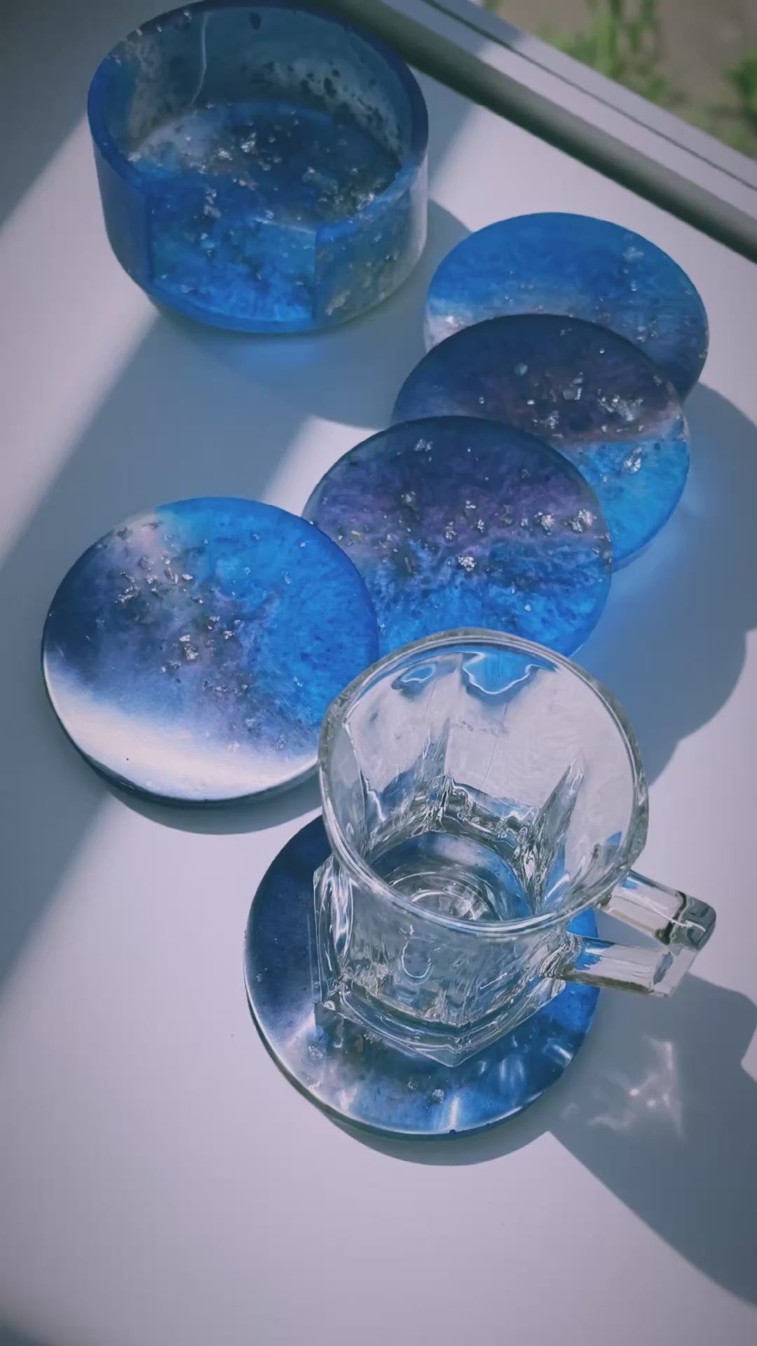 coaster 6 pieces for the on the table and decrotion